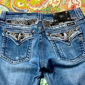 Miss Me Boot cut denim with Lace detail.